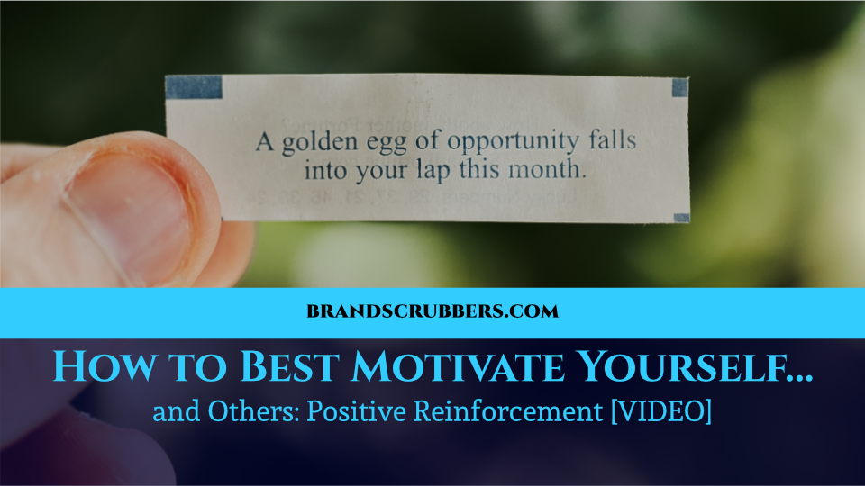 How to Best Motivate Yourself… and Others Positive Reinforcement [VIDEO]
